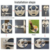 Wooden Lawn Folding Wine Rack Inserted Wine Rack Outdoor Picnic Wine Rack Folding Table