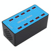A5B 100W 10 Ports USB Smart Charging Station with Indicator Light, EU Plug