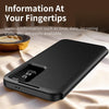 For Samsung Galaxy S25+ 5G Smart View Window Leather Phone Case with Card Slot(Black)