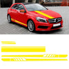 5 in 1 Car Styling Stripe Hood PVC Sticker Auto Decorative Sticker (Yellow)