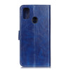For Alcatel 3X 2020 Retro Crazy Horse Texture Horizontal Flip Leather Case with Holder & Card Slots & Photo Frame & Wallet(Blue)