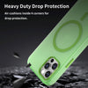 For iPhone 12 Pro MagSafe Frosted Translucent TPU + PC Full Coverage Phone Case(Green)