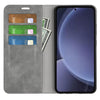For Samsung Galaxy S25+ 5G Retro-skin Magnetic Suction Leather Phone Case(Grey)