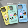 For iPhone 13 Skin Feeling Jelly TPU Hybrid PC Phone Case(Little Monster Blue)