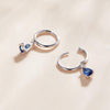 S925 Sterling Silver Water Drop Zircon Women Earrings(Blue)
