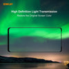 For Redmi 10X 4G/Redmi Note 9 5 PCS ENKAY Hat-Prince 0.26mm 9H 6D Curved Full Screen Eye Protection Green Film Tempered Glass Protector