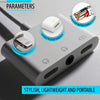 ZS-KL21820 3 in 1 8 Pin to 8 Pin Charging Port + 8 Pin Earphone Jack + 3.5mm Earphone Jack Earphone Adapter Adapter