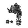 Motorcycle Bracket Crab Navigation Phone Bracket,Style U-shaped+Anti-theft Buckle