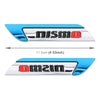 1 Pair Car Letters NISMO Personalized Aluminum Alloy Decorative Stickers, Size: 11.5 x 2.5 x 0.5cm (Blue)