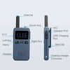 RETEVIS RB619 PMR446 16CHS License-free Two Way Radio Handheld Walkie Talkie, EU Plug(Navy Blue)