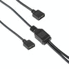5V 3-Pin Aura RGB Motherboard Splitter Cable (Black, 30cm)