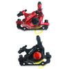 3 in 1 Scooter Modified Hydraulic Brake + 120mm Disc Brake Disc + Modified Seat Set For Xiaomi Mijia M365 Pro(Red Brake + Silver Adapter)