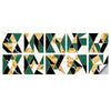 Geometric Pattern Staircase Wall Tile Sticker Kitchen Stove Water And Oil Proof Stickers, Specification: M: 15x15cm(HT-018 Golden Green)