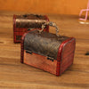 Wooden Crystal Jewelry Storage Box Antique Distressed Wedding Candy Gift Box(6076E Cherry Blossom)