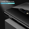 For OnePlus 7 Texture Gradient Glass Protective Case(Black)