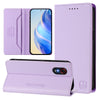 For Samsung Galaxy XCover 5 RC01 Dual-Folded Magnetic Suction RFID Leather Phone Case(Light Purple)