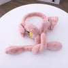 Cartoon Little Duck Ears Moving Winter Warm Earmuffs Press Airbag Earmuffs Cute Ear Warmer for Children, Size: One Size(Light Orange)