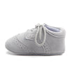 D0772 Cotton Uppers Semi-Rubber Soles Non-Slip Baby Walking Shoes, Size: 13cm(Grey)