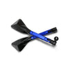 2 PCS Motorcycle Parts CNC Technology Aluminum Alloy Rearview Mirror Side Mirror(Blue)