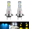 1 Pair H7 DC 12V-24V 12W 1800LM Car LED Fog Light(White Light)