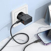 hoco AC24 Mini PD25W QC3.0 Universal Travel Charger with Type-C to 8 Pin Cable(Black)