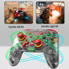 For PS3 / PS4 Dual Vibration Wireless Gamepad With RGB Lights(Blue)