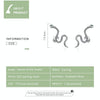 S925 Sterling Silver Smart Snake Ear Studs Women Earrings