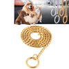 Gold Metal Dog Chain Collar, 50cm - Strong & Durable Copper