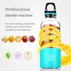 Bingo 500ml Mini Portable USB Rechargeable Electric Juicer Cup  Juicer Blender, 22000 Revolutions Per Minute(Blue)
