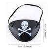 Halloween Props Plastic Pirate Eye Patches, Random Pattern Delivery(Black)