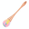 Single Small Waist Makeup Brush Nail Powder Dust Blush Loose Powder Brush, Specification: Golden Rod Color Hair