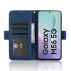 For Samsung Galaxy M56 5G Skin Feel Calf Texture Card Slots Leather Phone Case(Blue)