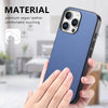 For iPhone 12 Pro Max Twill Fabric Leather Skin Back Phone Case(Blue)