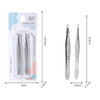A205 Stainless Steel Eyebrow Clip Suit Flat Bevel Eyebrow Clamp Tweezers