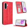 For Samsung Galaxy A36 5G Magnetic Buckle Retro Texture Leather Phone Case(Red)
