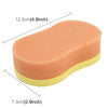 Car Wax Sponge 8- Word Shape Sponge High-density Waxing Sponge(Orange)