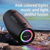 Zealot S87M 80W Portable Outdoor RGB Bluetooth Speaker with Microphone(Black)