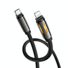 hoco U136 USB-C / Type-C to 8 Pin Prize PD Charging Data Cable, Length:1.2m(Black)