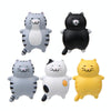 Fat Cat 3D Refrigerator Magnet Magnetic Sticker Phone Case DIY Accessories(Gray)