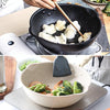Thick Bottom Maifan Stone Household Small Frying Pan Non Stick Pan Deep Frying Pan, Color:24cm Beige Without Cover