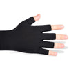 Outdoor Bicycle Riding Fishing Gloves Thin Breathable Anti-UV Sports Ice Silk Gloves, Style: Men Half Finger Navy