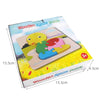 4 PCS / Sets Of Children Early Education Three-Dimensional Wooden Animal Puzzle Toys(Panda + Bear + Rocket + Ship)
