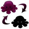 Flipped Octopus Doll Double-Sided Flipping Doll Plush Toy(Purple+Black)