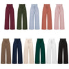 Women Suit Trousers Casual Versatile Wide Leg Trousers Temperament Commuter Pants, Size: XL(Apricot)