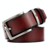 Dandali L8039 Men Casual Antique Pin Buckle Leather Belt Waistband, Length: 110-125cm (Coffee)