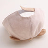 MZ7230 Bear Striped Pattern Soft Brim Caps Baby Cartoon Cotton Hats, Size: 46cm Adjustable(Gray)