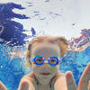 Cartoon Children Swimming Goggles Baby Waterproof Anti-fog High-definition Swimming Goggles(Blue Dolphin)