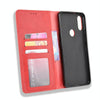 For Alcatel 3V (2019) Magnetic Buckle Retro Crazy Horse Texture Horizontal Flip Leather Case with Holder & Card Slots & Photo Frame(Red)