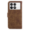 For Redmi K70 / K70 Pro Little Tiger Embossed Leather Phone Case(Brown)