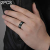 Men Ring, Ring Size:12(Black)